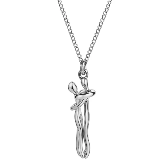 Silver Hug Necklace - Image 1