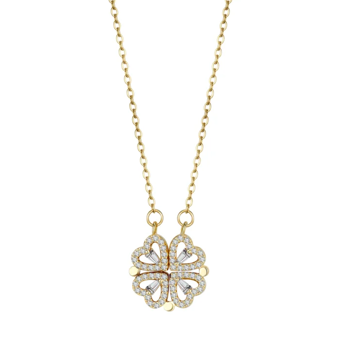 Clover Hearts Necklace - Image 1